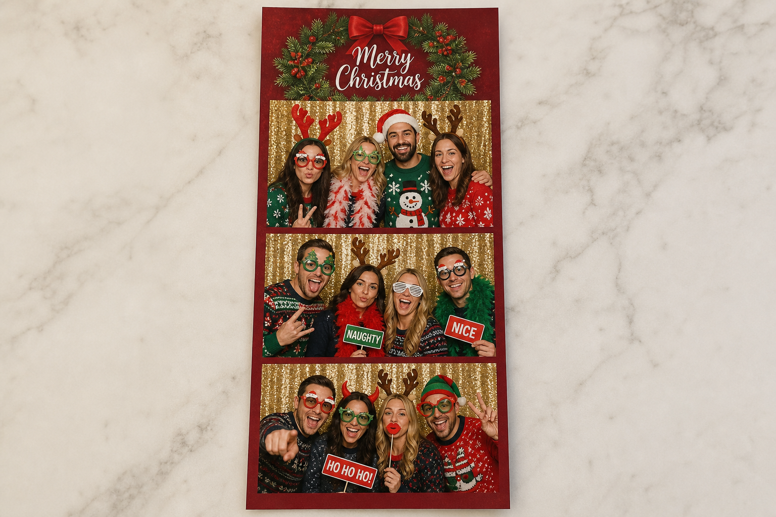 Holiday party strip